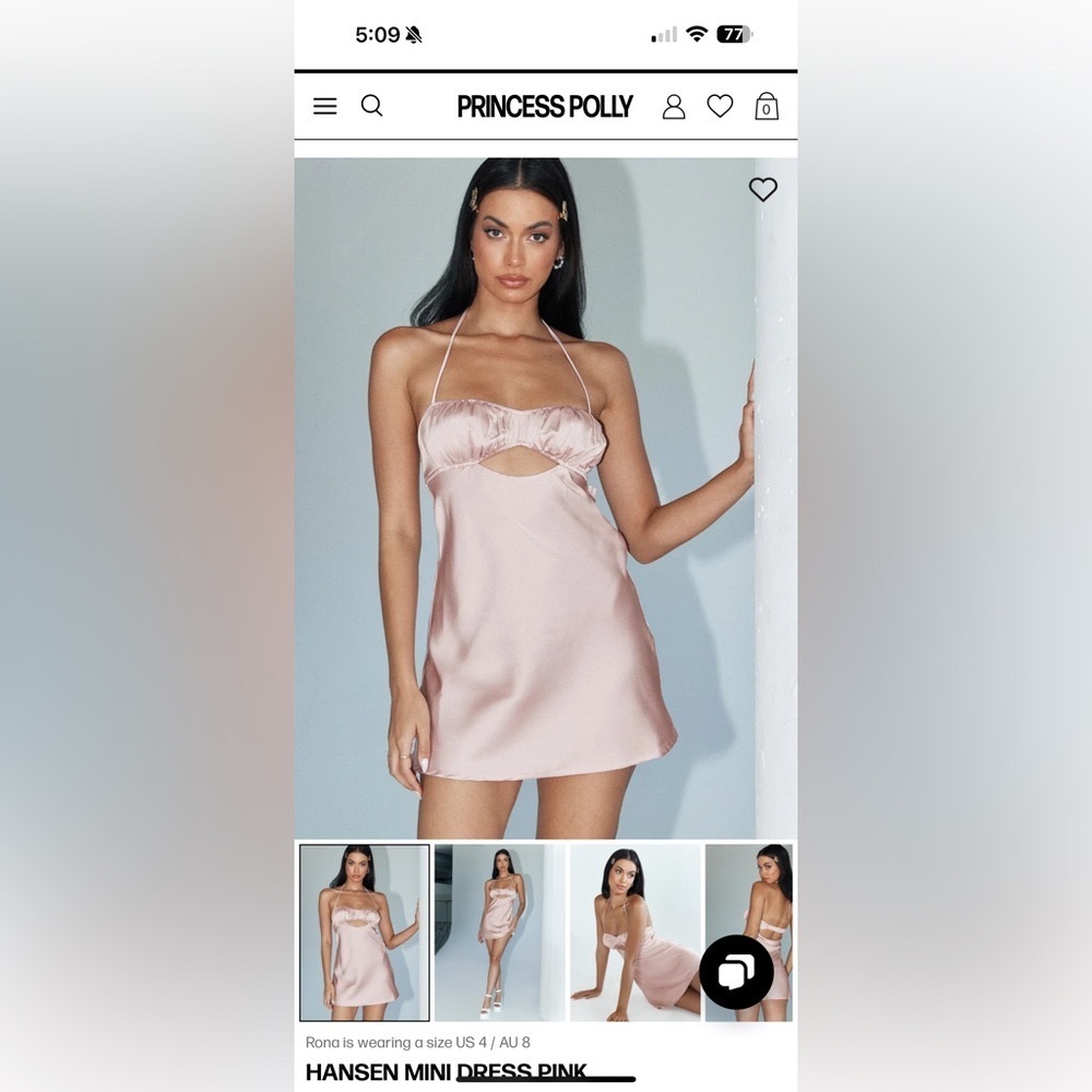 Princess Polly Hansen Mini Dress